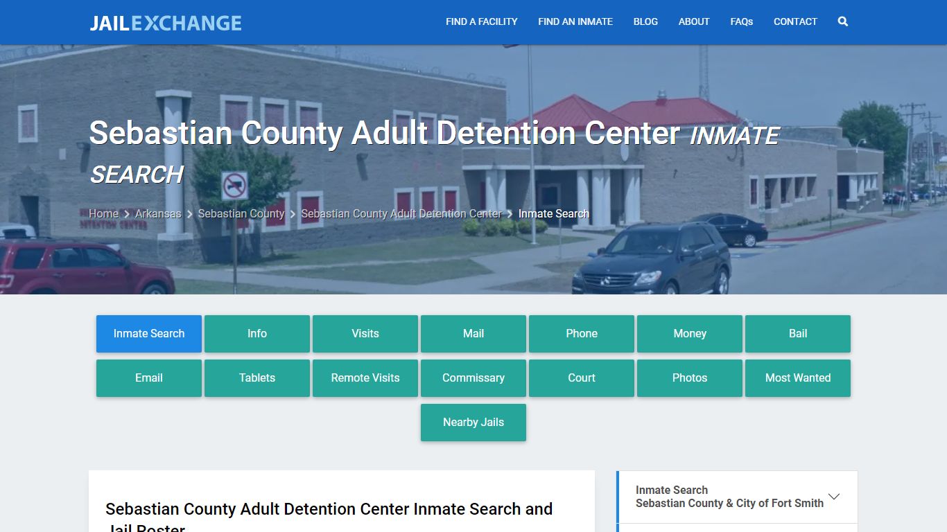 Sebastian County Adult Detention Center Inmate Search